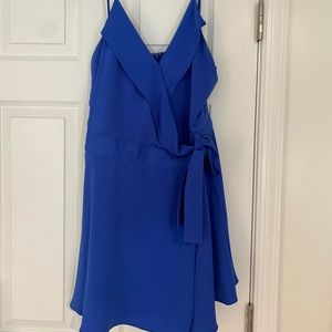 Naked Zebra Blue Wrap Romper